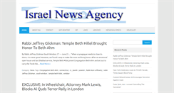Desktop Screenshot of israelnewsagency.com